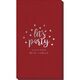Confetti Dots Let's Party Linen Like Guest Towels Image 1 of 5